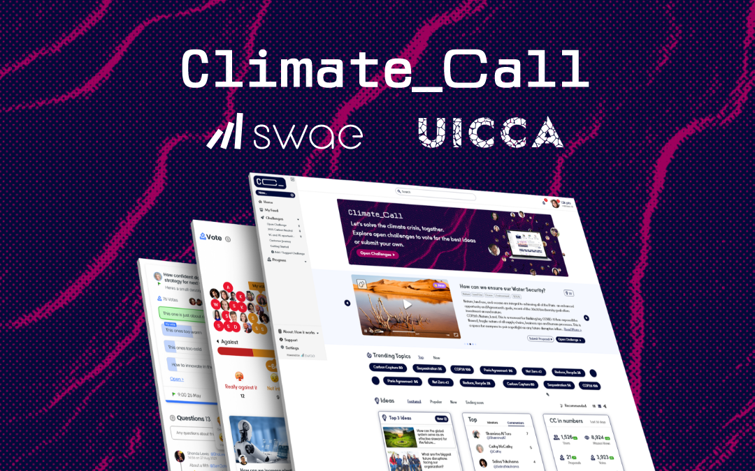 COP28 Crowdsourcing Platform for Climate Innovation – Swae and UICCA launch ClimateCall.com