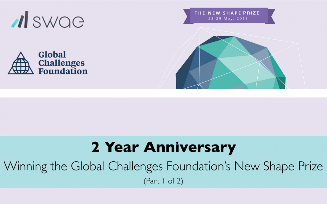 Swae Celebrates the 2-Year Anniversary of Winning the Global Challenges Foundation’s New Shape Prize
