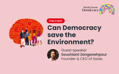 Swae CEO Invited to the Council of Europe’s World Forum Talk: Can Democracy Save the Environment?